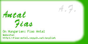 antal fias business card